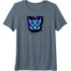 Transformers Decepticons Dripping Spray Paint Logo Premium T-Shirt(Slate Grey)