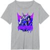 Transformers Megatron Graffiti Painted Wall Portrait T-Shirt(Heather Grey)