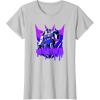 Transformers Megatron Graffiti Painted Wall Portrait T-Shirt(Silver Grey)
