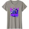 Transformers Megatron Graffiti Painted Wall Portrait T-Shirt(Slate Grey)