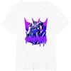 Transformers Megatron Graffiti Painted Wall Portrait T-Shirt(White)