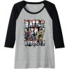 Transformers: Rise of the Beasts Battle In Brooklyn Graffiti Raglan Baseball Tee(Black/Athletic Heather)