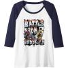 Transformers: Rise of the Beasts Battle In Brooklyn Graffiti Raglan Baseball Tee(Navy Blue/White)