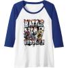 Transformers: Rise of the Beasts Battle In Brooklyn Graffiti Raglan Baseball Tee(Royal Blue/White)