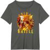 Transformers: Rise of the Beasts Primal Battle Dripping T-Shirt(Asphalt Grey)