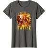 Transformers: Rise of the Beasts Primal Battle Dripping T-Shirt(Asphalt Grey)