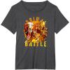 Transformers: Rise of the Beasts Primal Battle Dripping T-Shirt(Dark Heather Grey)