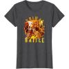 Transformers: Rise of the Beasts Primal Battle Dripping T-Shirt(Dark Heather Grey)