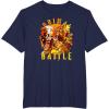 Transformers: Rise of the Beasts Primal Battle Dripping T-Shirt(Navy Blue)