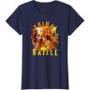 Transformers: Rise of the Beasts Primal Battle Dripping T-Shirt(Navy Blue)