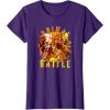 Transformers: Rise of the Beasts Primal Battle Dripping T-Shirt(Purple)