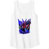 Transformers Starscream Graffiti Painted Wall Portrait Tank Top(White)