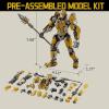 YOLOPARK Bumblebee Transformers Toy Rise of The Beasts Action Figure,Highly Articulated 6.5 Inch Transformer Toys for Boys Girls 8 Years Old and Up,No Converting Bumblebee Model Kit(Cheetor)