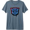 Transformers Autobots Dripping Spray Paint Logo Premium T-Shirt(Slate Grey)