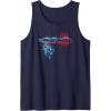 Transformers Bumblebee Graffiti Paint Splat Vintage Logo Tank Top(Navy Blue)