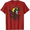 Transformers Classic BB Bumblebee Graffiti Face Portrait T-Shirt(Cranberry Red)
