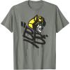 Transformers Classic BB Bumblebee Graffiti Face Portrait T-Shirt(Olive Heather)