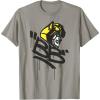 Transformers Classic BB Bumblebee Graffiti Face Portrait T-Shirt(Slate Grey)