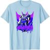 Transformers Megatron Graffiti Painted Wall Portrait T-Shirt(Baby Blue)