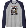 Transformers: Rise of the Beasts Battle In Brooklyn Graffiti Raglan Baseball Tee(Navy Blue/Athletic Heather)
