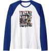 Transformers: Rise of the Beasts Battle In Brooklyn Graffiti Raglan Baseball Tee(Royal Blue/White)