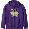 Transformers: Rise of the Beasts Bring The Noise Retro Shot Zip Hoodie(Purple)