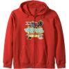 Transformers: Rise of the Beasts Bring The Noise Retro Shot Zip Hoodie(Red)
