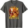 Transformers: Rise of the Beasts Primal Battle Dripping T-Shirt(Asphalt Grey)