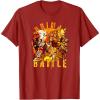Transformers: Rise of the Beasts Primal Battle Dripping T-Shirt(Cranberry Red)