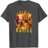 Transformers: Rise of the Beasts Primal Battle Dripping T-Shirt(Dark Heather Grey)