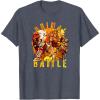 Transformers: Rise of the Beasts Primal Battle Dripping T-Shirt(Heather Blue)