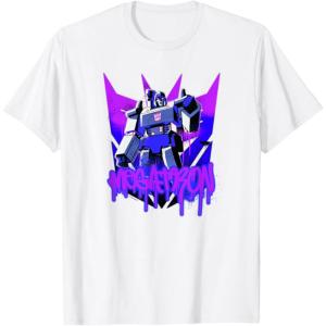 Transformers Megatron Graffiti Painted Wall Portrait T-Shirt(White)