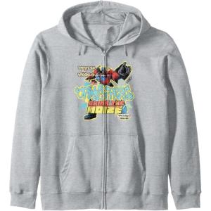 Transformers: Rise of the Beasts Bring The Noise Retro Shot Zip Hoodie(Heather Grey)