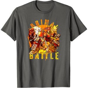 Transformers: Rise of the Beasts Primal Battle Dripping T-Shirt(Asphalt Grey)
