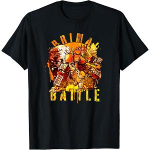 Transformers: Rise of the Beasts Primal Battle Dripping T-Shirt(Black)