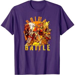 Transformers: Rise of the Beasts Primal Battle Dripping T-Shirt(Purple)