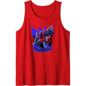Transformers Starscream Graffiti Painted Wall Portrait Tank Top(Red)