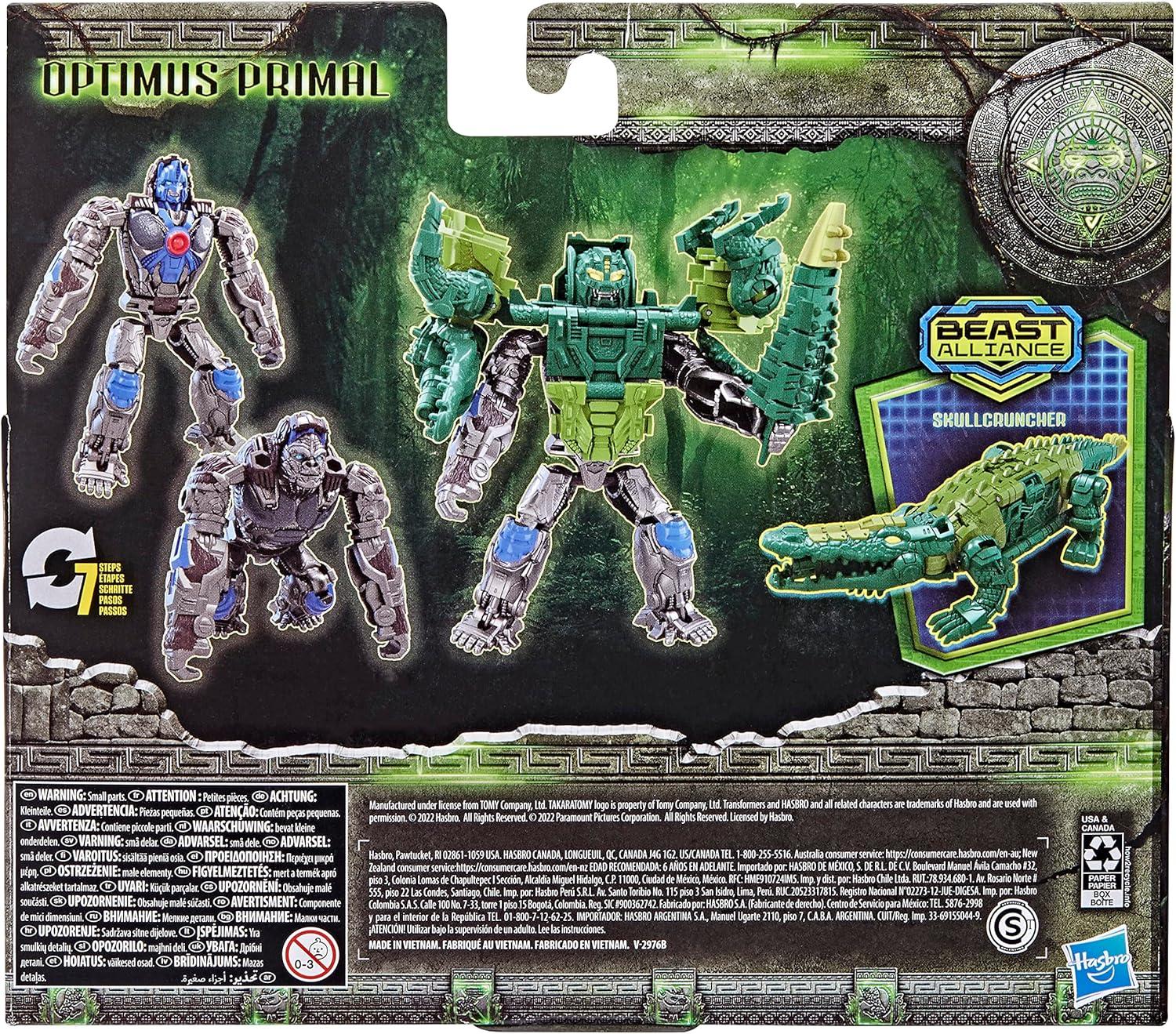 image:imageTransformers Rise of The Beasts Movie Beast Alliance Beast Combiners 2Pack Optimus Primal ampamp Skullcruncher Toys Ages 6 and Up 5inchModern