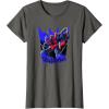 Transformers Starscream Graffiti Painted Wall Portrait T-Shirt(Asphalt Grey)