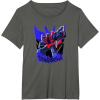 Transformers Starscream Graffiti Painted Wall Portrait T-Shirt(Asphalt Grey)