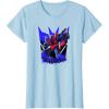 Transformers Starscream Graffiti Painted Wall Portrait T-Shirt(Baby Blue)