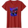 Transformers Starscream Graffiti Painted Wall Portrait T-Shirt(Cranberry Red)