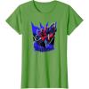 Transformers Starscream Graffiti Painted Wall Portrait T-Shirt(Grass Green)