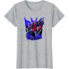 Transformers Starscream Graffiti Painted Wall Portrait T-Shirt(Heather Grey)