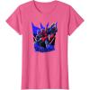 Transformers Starscream Graffiti Painted Wall Portrait T-Shirt(Pink Heather)