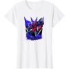Transformers Starscream Graffiti Painted Wall Portrait T-Shirt(White)