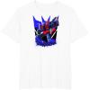 Transformers Starscream Graffiti Painted Wall Portrait T-Shirt(White)