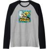 Transformers: Rise of the Beasts Bring The Noise Bee Art Raglan Baseball Tee(Black/Athletic Heather)