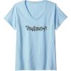 Transformers Starscream Urban Style Graffiti Text Logo V-Neck T-Shirt(Baby Blue)
