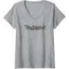 Transformers Starscream Urban Style Graffiti Text Logo V-Neck T-Shirt(Heather Grey)